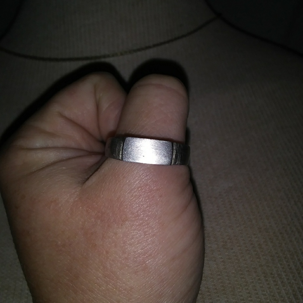 Western men's ring. Horse shoe nail.  Size 13.5